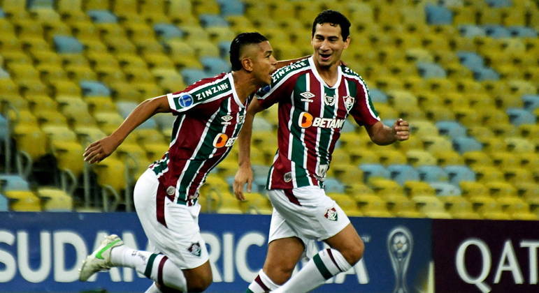 Ganso em comemoração do gol contra o Junior Barranquilla, pela Sul-Americana