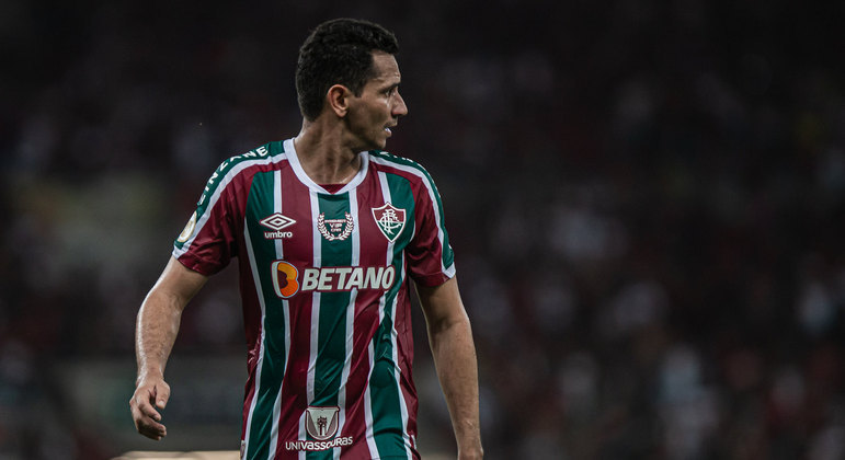 Ganso durante a partida entre Fluminense e Flamengo, pelo Campeonato Brasileiro 