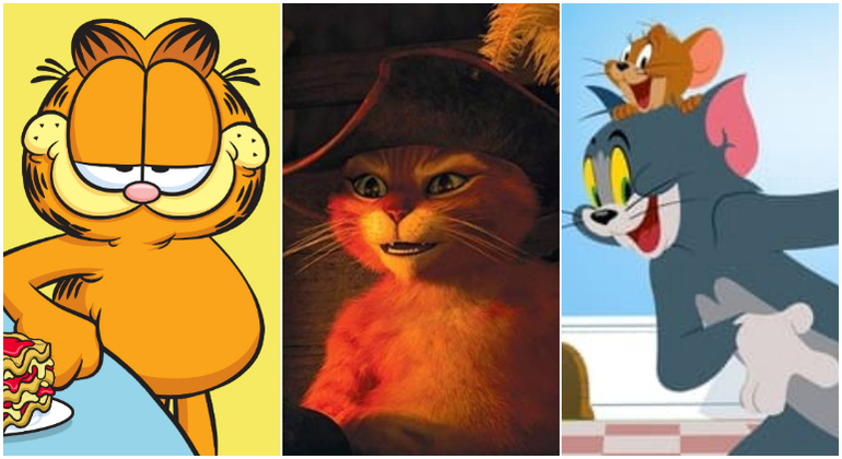 Garfield, Gato de Botas e Tom