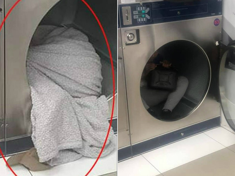 Garoto é flagrado baforando gasolina em secadora de lavanderia - Fotos - R7  Hora 7