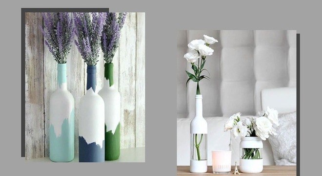 Garrafas na decoração: 7 opções criativas para reaproveitar os objetos