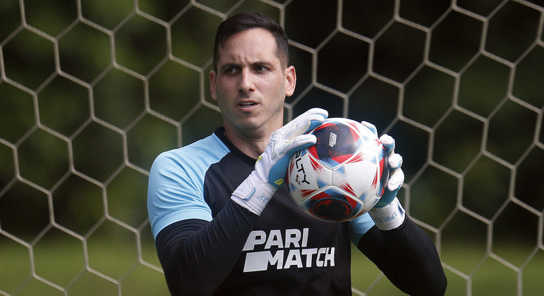 Gatito Fernández durante treino do Botafogo