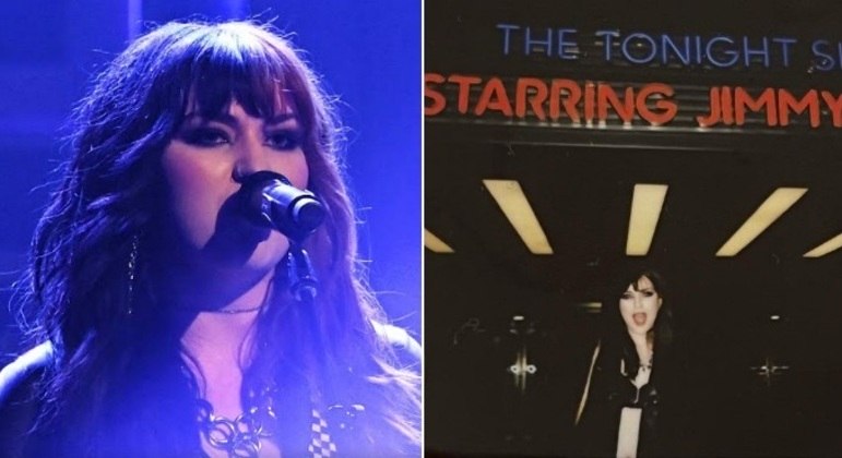 Performance na TVA estreia de Gayle na TV foi em grande estilo. A primeira performance da jovem aconteceu no Tonight Show, programa do apresentador Jimmy Fallon: 