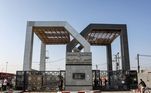 A passagem na fronteira entre o Egito e Gaza, na região sul do território palestino