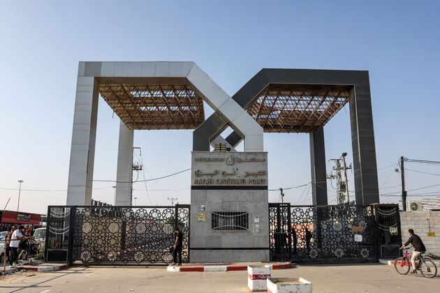 A passagem na fronteira entre o Egito e Gaza, na região sul do território palestino