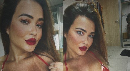 Geisy Arruda após bronzeamento artificial