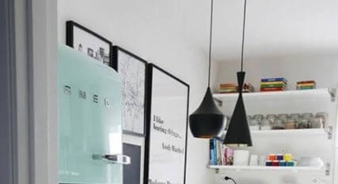 geladeira retrô azul claro