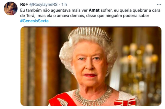 Parece que a rainha Elizabeth também queria ver fogo no parquinho! E agora, será que Amat denuncia Nadi? Só acompanhando Gênesis segunda a sexta, às 21h, para descobrir!
