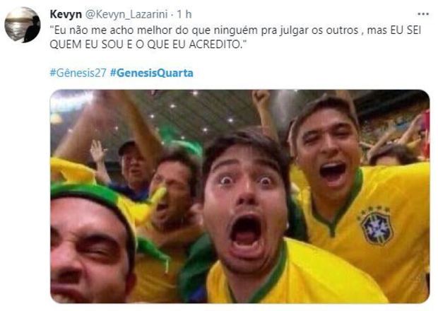 Cada frase de Amat era um aplauso dos telespectadores e uma lágrima de Nadi, que saiu revoltada dessa conversa