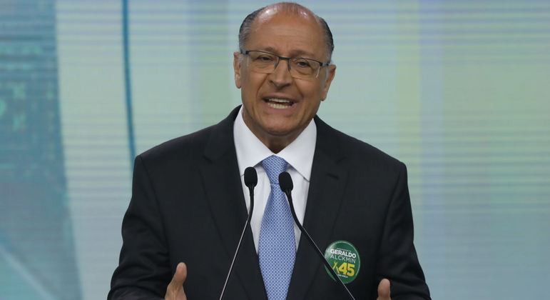 O candidato a vice-presidente Geraldo Alckmin (PSB)