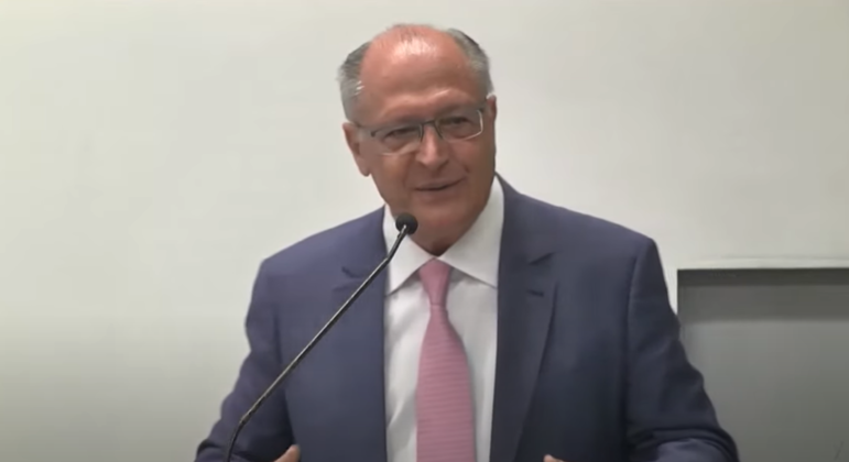 O vice-presidente Geraldo Alckmin durante agenda em São Paulo