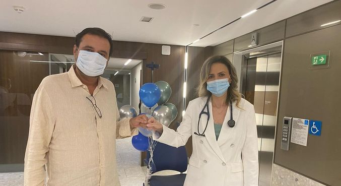 Geraldo Luís agradeceu os cuidados da médica Ludhmila Hajjar