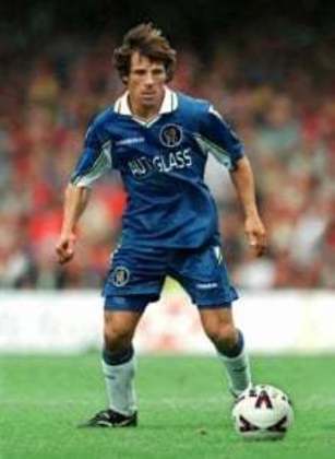Gianfranco Zola vestiu a mítica camisa 25 no Chelsea entre 1993 e 2006. Ninguém mais utilizou a numeração depois de sua aposentadoria