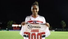 Lateral Giovana chega aos 100 jogos com a camisa do São Paulo