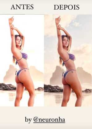 O antes e depois de Giovanna