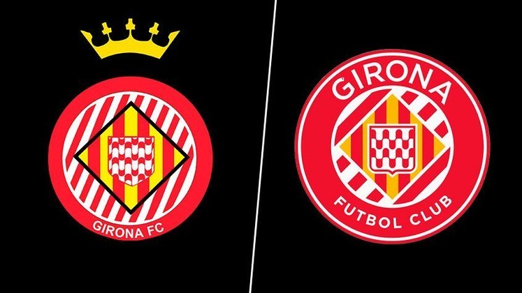 Girona - Espanha - primeira divisão - Grupo City comprou 44,3% do clube em 2021 - o escudo do time foi modificado nesta temporada