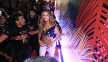 Gisele Bündchen causa tumulto em camarote na Sapucaí, no Rio
