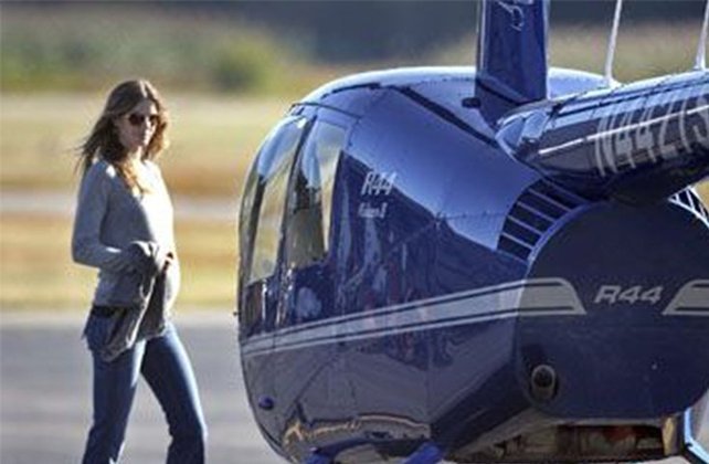 Gisele Bündchen - A supermodelo brasileira passou a gravidez aprendendo a pilotar helicóptero. E obteve a licença na cidade de Boston, treinando num modelo Robinson 44.  