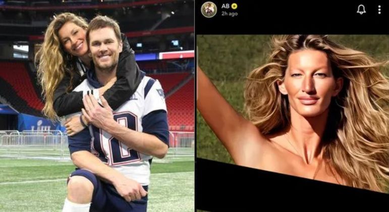 Rival de Tom Brady publica foto falsa de Gisele Bündchen nua