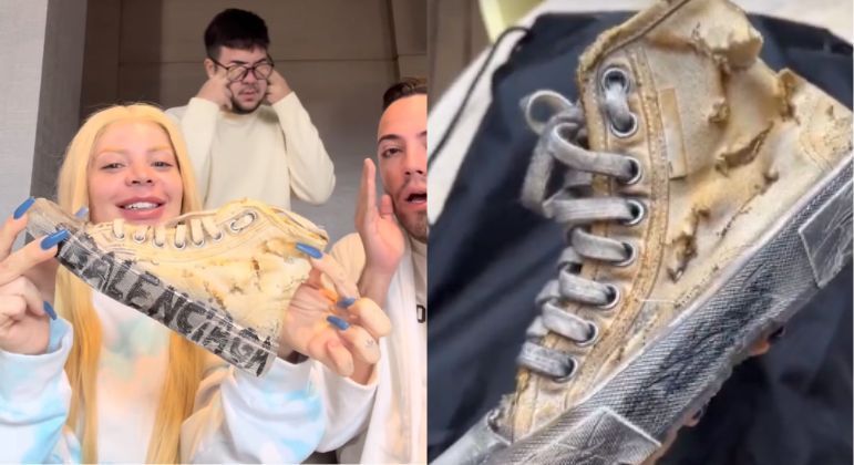 Gkay compra polêmico tênis da Balenciaga