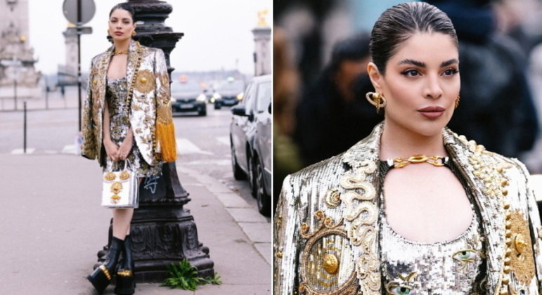 O look da grife Schiaparelli foi um dos mais elogiados que Gkay usou em Paris. 'Nossa! Está muitoooo lindaaaaaa! Chiquérrima, não preciso dizer', enalteceu a atriz Thaila Ayala. 'Uau! Que linda!', publicou a cantora Marina Sena. 'E a Gkay que resolveu entregar TUDO e mais um pouco na semana de moda de Paris? DEITEI', disse um fã