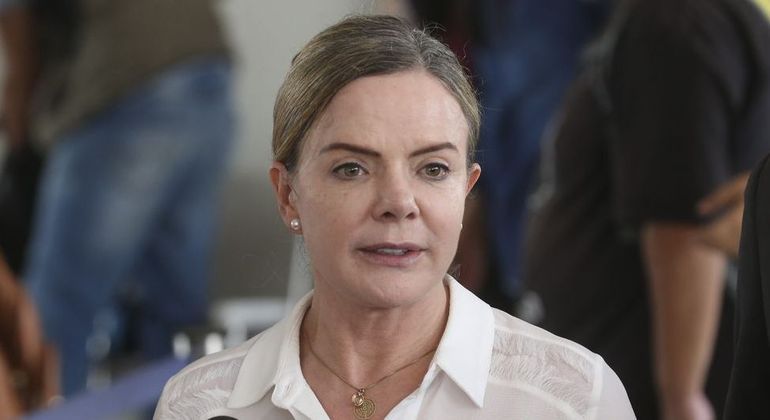 Presidente do PT, Gleisi Hoffmann