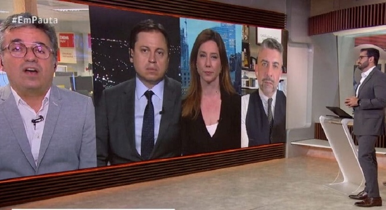 ‘GloboNews Em Pauta’, um dos muitos programas que recorrem a telão 