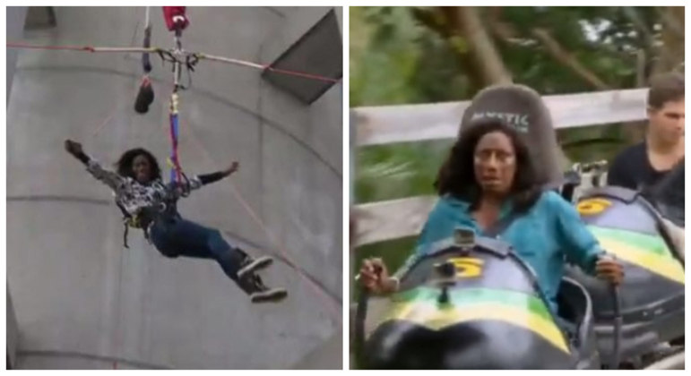 Gloria Maria, que morreu nesta quinta-feira (2), protagonizou diversos momentos divertidos e inusitados ao longo da carreira de sucesso na televisão. Algumas aventuras no decorrer de mais de 150 viagens, como pulo de bungee jump, passeio de montanha-russa e travessia de balão, ficaram marcadas e viraram até meme nas redes sociais. Relembre cinco delas, a seguir