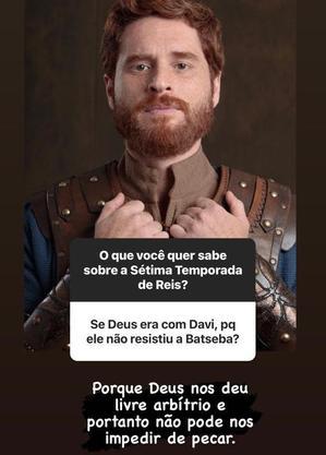 Fã da história (e da História) faz pergunta profunda no Instagram