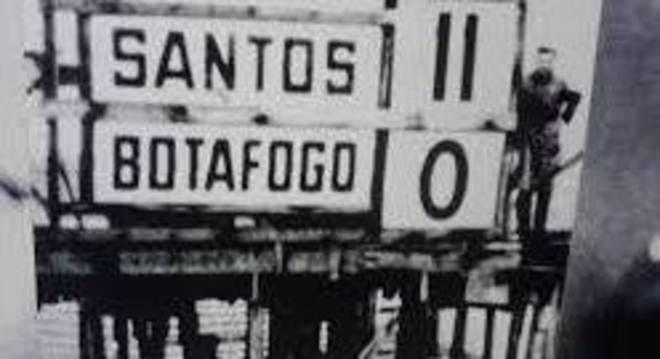 Na Vila Belmiro de 1964, o marcador da goleada enciclopédica