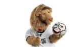 Goleo VI - Alemanha - 2006A mascote alemã é a única representada de forma realista, sem ser em desenho. Goleo VI é um leão, e o nome é uma junção de 'gol' com 'leo', leão em latim. Ele vinha acompanhado de uma bola falante, chamada Pille