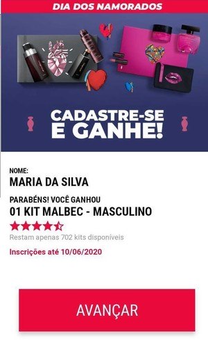 Método "cadastre e ganhe"