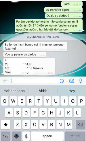 O celular perde sinal da operadora assim que o golpista assume o número