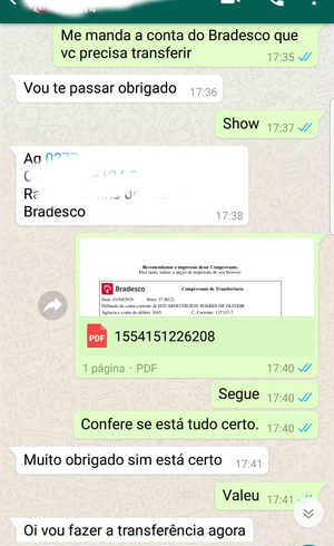 Amigos da vítima acreditaram no golpista e transferiram dinheiro