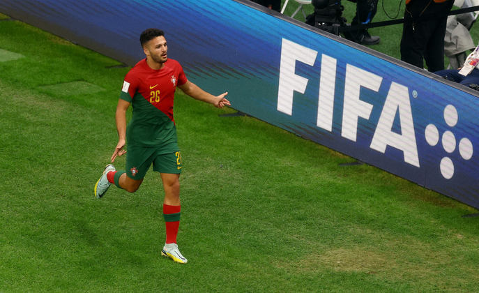 Gonçalo Ramos fez o terceiro gol de Portugal