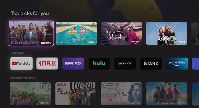 Chromecast com Google TV reuni diversas plataformas de streaming de vídeo