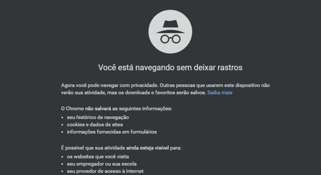 Google corrige falha que permitia sites identificar a navegação anônima 