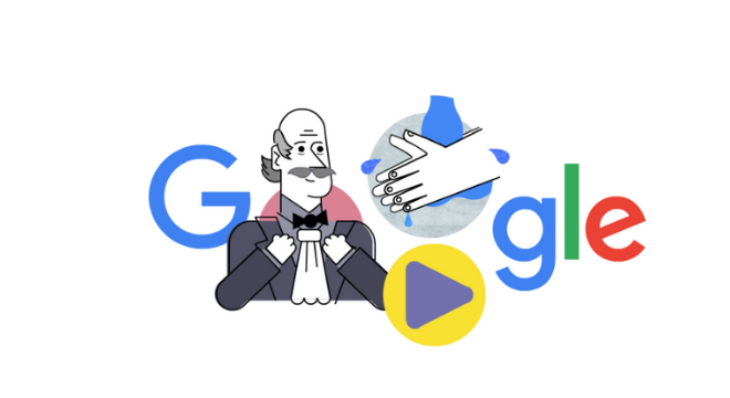 Doodle homenageia o médico húngaro Ignaz Semmelweis