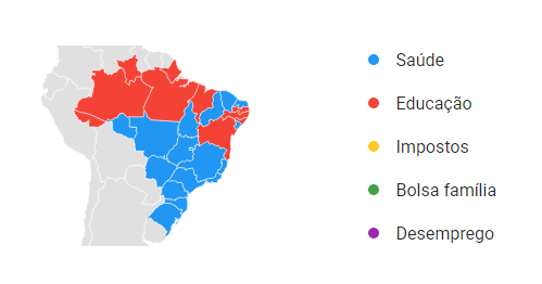 Interesse de busca por estado
