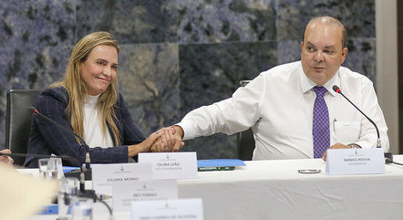 Celina Leão, vice, e Ibaneis Rocha, governador do DF