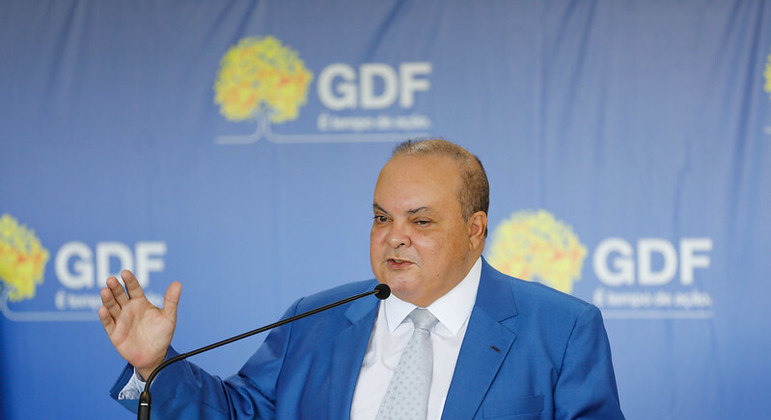 Governador Ibaneis Rocha durante evento do GDF