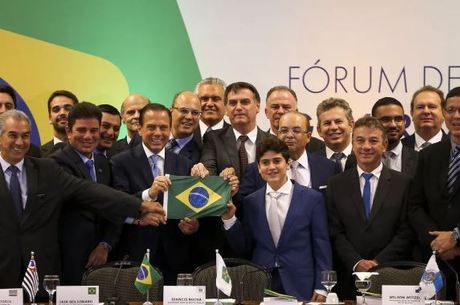 Governadores em encontro com o presidente Bolsonaro