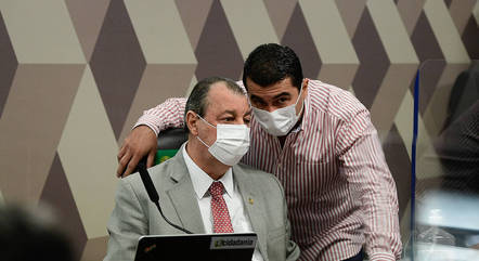 Senador Omar Aziz com o deputado Luis Miranda