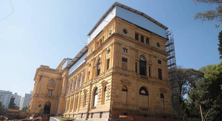 Reforma do Museu Paulista, no Ipiranga, que deverá ser reaberto em 2022