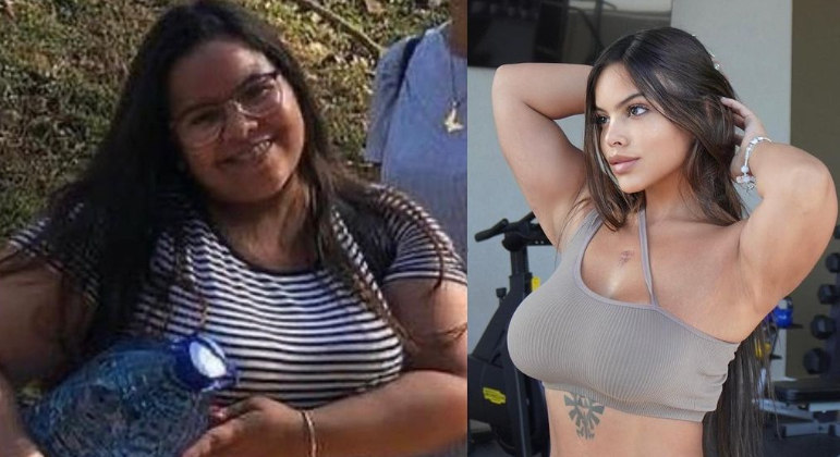 Gracie Bon, modelo plus size que faz sucesso, mostra o antes e o depois de perder peso