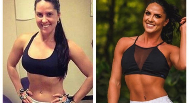 Graciele Lacerda mostrou resultado de reeducação alimentar em post na web
