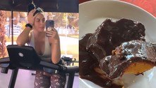 Graciele Lacerda faz esteira pensando em comer bolo de cenoura com chocolate: 'Perdição'