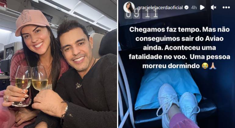 Graciele Lacerda e Zezé Di Camargo foram a Miami para sertanejo fazer um show