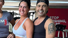 Graciele Lacerda e Zezé treinam juntos em meio a briga familiar: ‘Vida continua’