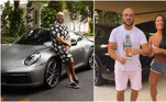 Na garagem de casa, o cantor tem carrões de luxo, avaliados em R$ 1 milhão. Ele ainda apareceu em uma publicação nas redes sociais com um Porsche 